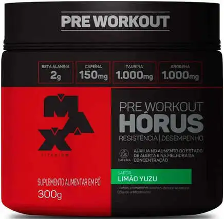 Pré Treino Max Titanium Horus