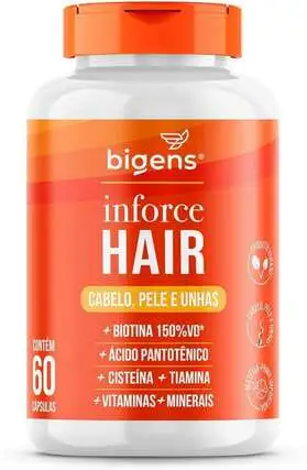 Biogens Inforce Hair Cabelo Pele e Unhas